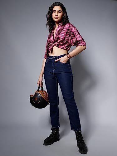 Image of HIGH Star Women's Straight Fit Mid Rise Jeans