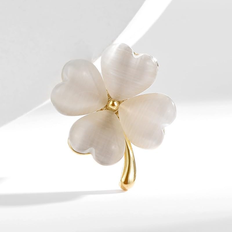 Image of Pearl Flower Brooch for Women - Gold Plated Pearl Flower Pin Rhinestone Buttons Lapel Pin Jewelry - Valentine's Day Gift