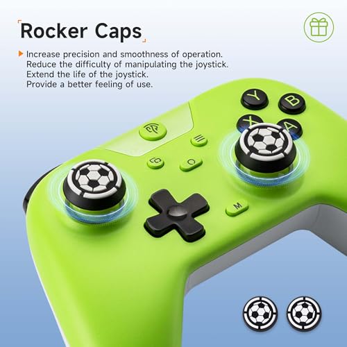 Image of EasySMX X05 2.4g Wireless Controller for PC /iPhone /Android /Switch & Steam Deck- Bluetooth Controller Gamepad with Hall Effect Joysticks and Trigger,Turbo,Rumble Vibration and RGB Lighting