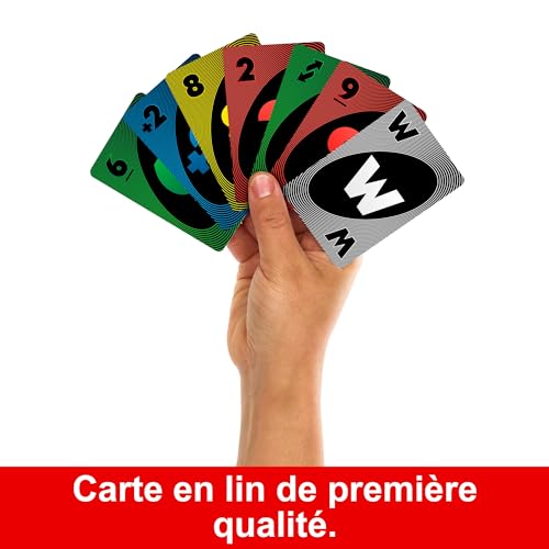 Mattel Games UNO Édition Platinum Jeu de Cartes pour soirées Jeux Entre Amis ou en Famille Voyages Camping et fêtes Cartes Premium de Collection HPY61 - vue 2