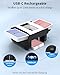 ADZERD Automatic Card Shuffler for 1-2 Decks with Dual Auto/Manual Modes, USB-C Rechargeable, Quiet Operation, Compatible with UNO, Poker, Mahjong, Bridge, Rummy, Skip-Bo, Phase 10 & More - White