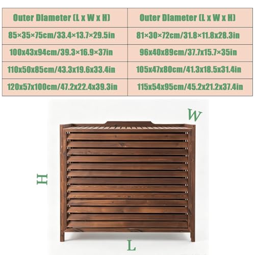 Couvertures de cache décoratives AC extérieures pour un balcon harmonieux - 7