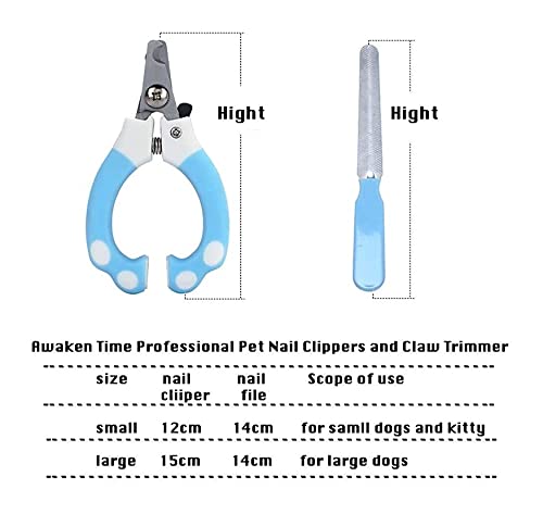 LIXSLT N/m Awaken Time Professional Pet Nail Clippers en Klauw Trimmer-Optionele Filer-Size Opties Past Huisdieren… - Image 8
