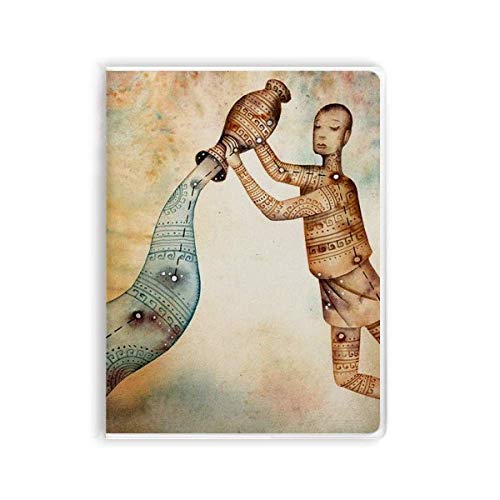 Carnet Verseau de constellation pour journal intime avec couverture souple gomme