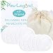Paw Legend Bamboo Makeup Remover Pads - Pack of 16,Washable Bamboo Rounds,Toner Pads,Reusable Makeup Wipes,Facial Cleansing Rounds