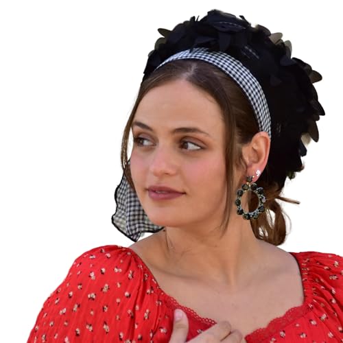 Aluma Black Bow Headband Tichel, Bandana, Snood, Head Scarf, Head Covering, Jewish Headcovering, Scarf, Bandana, Apron, Hair Loss, Chemo
