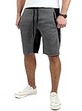 Reslad Kurze Hose Herren Fitness Jogginghose Kurz Shorts Sport-Hose RS-5068 Anthrazit S