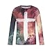 Men's Fashion Jesus Cross 3D Print T-Shirt Short Sleeve Funny Graphic Tees Tops Christian Religious Bible T-Shirts