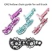 Shurhome Mountain Bike Chain Tensioner Aluminum Alloys Bicycles Single Speed Adjuster Converter Double Spring Chain Guide