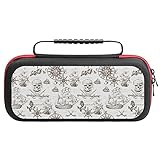Vintage Jolly Roger Map with Sailboats Compatible with Nintendo Switch Carrying Case Portable Travel Carry Cover Accessories With 20 Game Card Slots