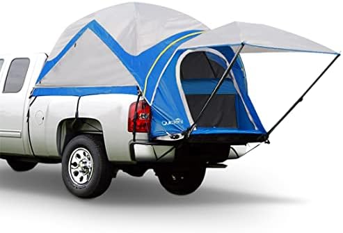 Quictent Pickup Truck Tent for Compact Regular Bed (6'-6.3'), Waterproof PU2000mm 2-Person Sleeping Capacity Truck Bed Tent with Removable Awning, Rainfly ＆ Storage Bag Included