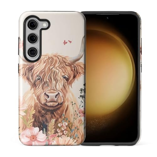 Coque Samsung S23 silicone antichoc et anti-rayures motif fleurs