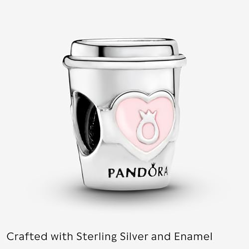PANDORA Take a Break Coffee Cup Charm - Compatible Moments - Sterling Silver Charm - Gift with Gift Box3