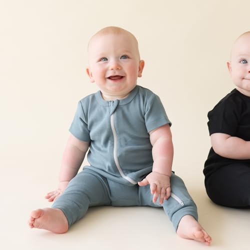 PARADE Organic Essentials '2-Way' Zip Romper - Short Sleeve3