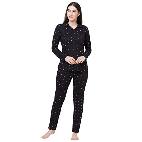 Image of Sweet Dreams Women's Cotton Printed Night Suit Set
