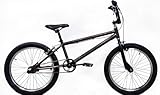CLOOT Bicicleta BMX Urbana Freestyle Sistema Cuadro Resistente Ligera Mono Marcha Acrobacias Jovenes Principiantes Estilo Deportivo Ruedas 20 Pulgadas Control Agil Marron 1.45-1.65m