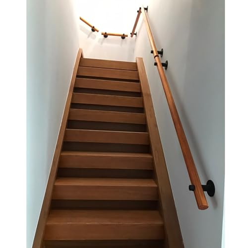 Rambarde d'escalier en bois 1m avec barre de support pour couloir intérieur