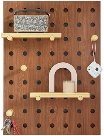 Light Coffee Decorative Electrical Panel Cover, Indoor Circuit Breaker Box Cabinet, No Punching Fuse Panel Cover, Vertical Design for Home Decor (19.7x23.6in/50x60cm)