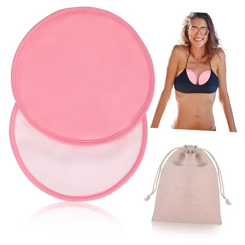 Gogogmee Organic Oil Compress 2 Pack Breast Pad Set Reusable Breast Wrap Sleep Helper Oil Pack