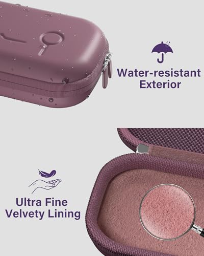 Image of ProCase Stethoscope Case for 3M Littmann Classic III & Cardiology IV -Plum | Hard Protective Carrying Bag Fits MDF, ADC, Omron Stethoscopes, Medical Storage Organizer for Nurses & Nursing Students