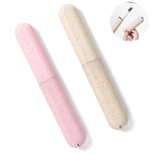 ZHIHUITL Estuche Cepillo de Dientes de Viaje,Estuche de Viaje Portátil de,Estuches Fundas para Cepillos,Desmontable Caja de Cepillo de Dientes,para Viajes Camping Escuela Vida Diaria