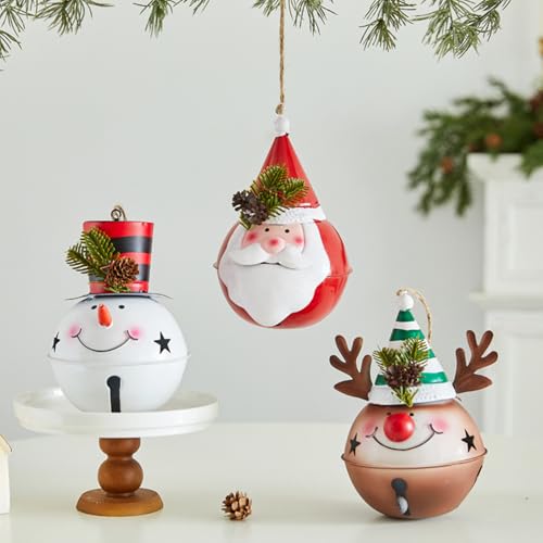 Décorations de sapin de Noël incassables | 3 figurines légères faciles à suspendre
