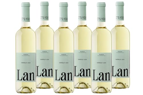 Vino blanco LAN Verdejo D.O.Rueda - 6 botellas de 750 ml - Total: 4500 ml