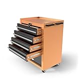 METALLMOBELL - Servante d'Atelier Vide 65x43x81cm, Boîte à Outils Chariot, Caisse a Outil Roulante, Caisse a Outil Vide a Roulette pour Atelier Garage, Desserte Atelier pour Etabli Atelier - TH005