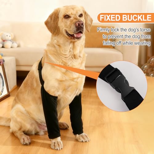 Ellenbogenbandage Hund, Weich Gepolsterte Ellbogenbandage für Haustiere, Ellbogenschoner für Hunde, Hund Chirurgie Erholung Recovery Sleeve für Vorderbeine von Wunden Hilft Bei Arthritis, Anti Lecken