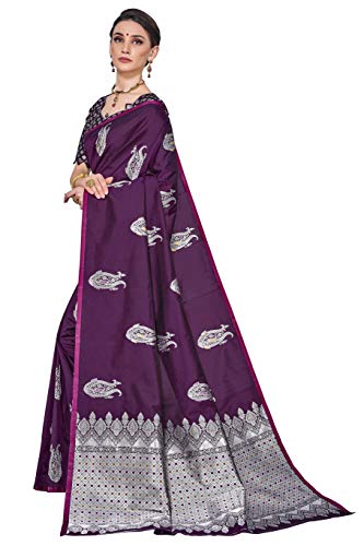 Image of Glory Sarees Women's Banarasi Silk Saree with Blouse Piece (GS Kara143 Parent)