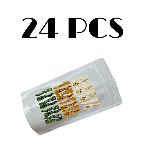 Vegetarische Hundesnacks. Zahnpflege Kauartikel für Kleine Mittlere und Große Hunde. Glutenfrei Fettarm. 24 U.