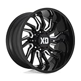 XD Wheels Xd858 Tension Gloss Black Milled Wheel with Alloy Steel (20 x 10. inches /5 x 71 mm, -18 mm Offset)