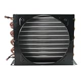 1 Pz. Condensatore For Frigorifero E Congelatore, Condensatore A Tubo Di Rame, Evaporatore For Radiatore Quadrato Con Alette In Alluminio Raffreddato Ad Aria(360x160x330mm 1pcs)