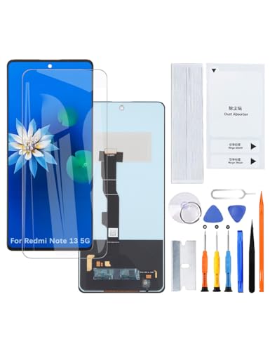 Écran LCD de rechange pour Xiaomi Redmi Note 13 5G avec kit de réparation complet