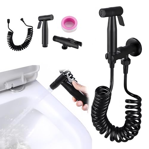 Handheld Bidet Water Jet, Spray for Toilet Bidet Sprayer Stainless Steel Douche Spray Handheld for Pet Bath Personal Hygiene