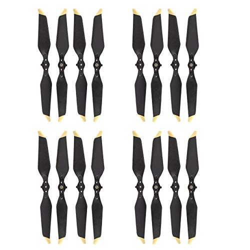 Preisvergleich Produktbild 8 Paare 8331 Geräuscharmer Schnellspanner Ersatzklinge Requisiten Propeller für DJI Mavic Pro Platinum Drone RC Zubehör (Gold)