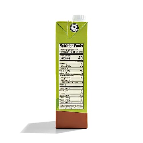 Image of 365 by Whole Foods Market, Organic Chocolate Unsweetened Almond Milk, 32 Fl Oz (Pack of 6)