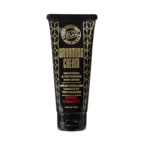 18.21 Man Made - Grooming Hair Smoothing & Texturizing Cream for Men – Frizz Control, Lightweight Styling with Soft Hold & Natural Finish - 3.4 oz