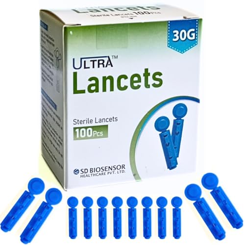 Image of SD Codefree Glucometer 100 Strips with 100 Round Lancets