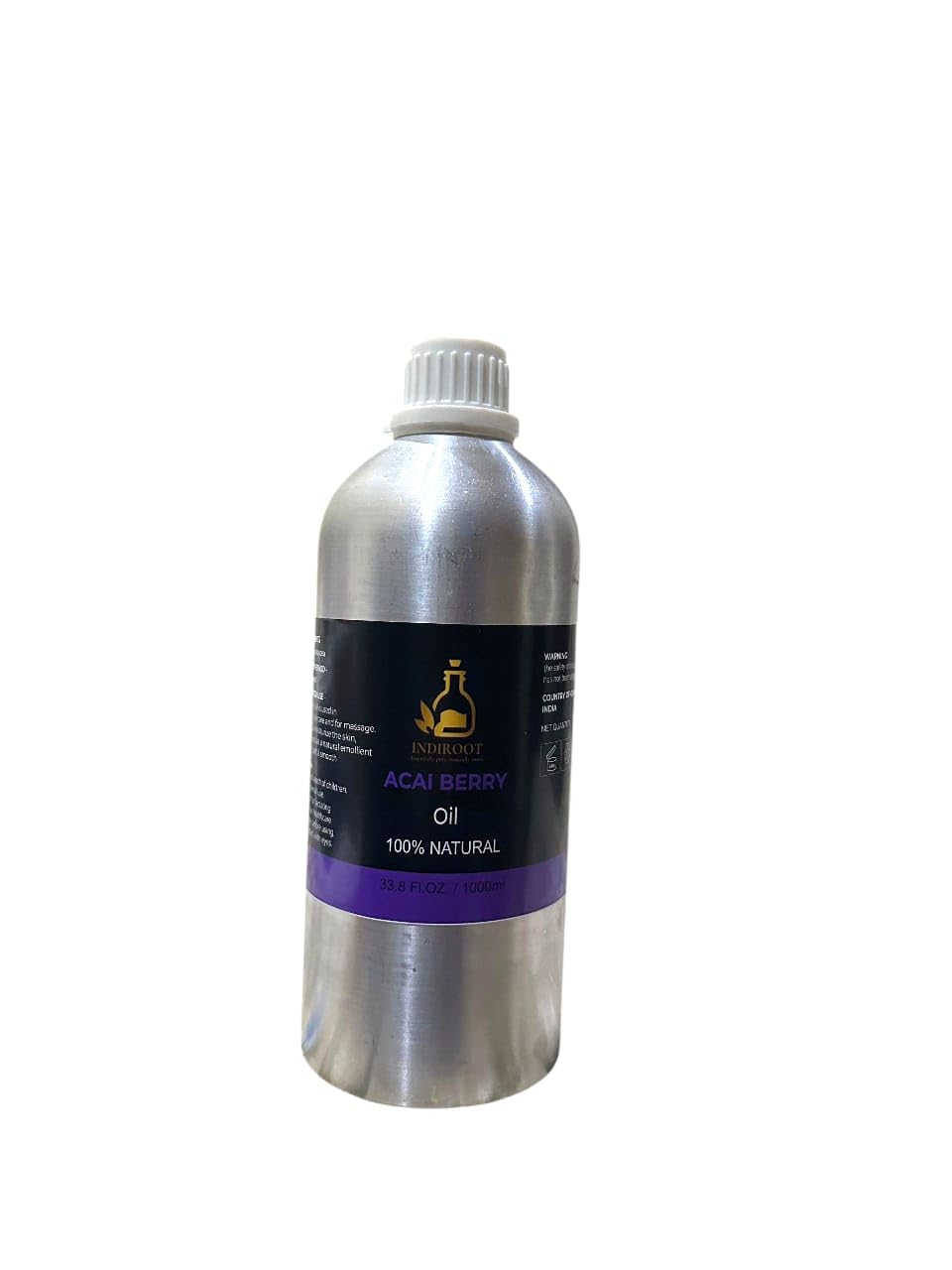 Acai Berry (Euterpe Oleracea) Oil | Pure &amp; Natural Carrier Oil for Skincare, Hair Care &amp; Massage - 1000ml/33.8 fl oz