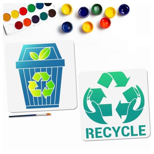 Reusable Recycling Sign Stencil Set for DIY