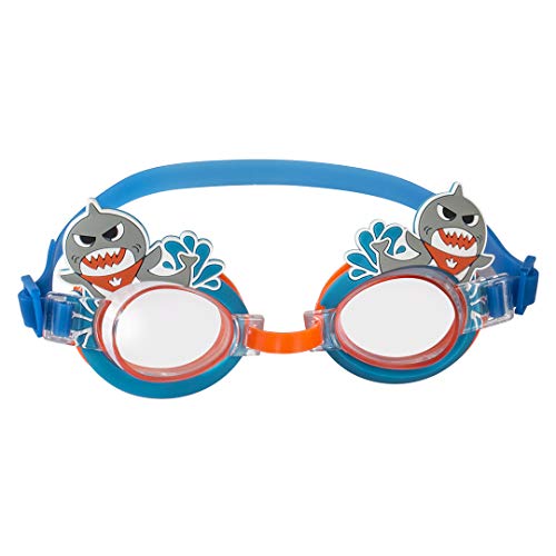 Kids Swim Goggles, Youth Tinted Swimming Goggles for Kids Child Fog Free No Leak Triathlon with Nose Cover