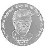  Handgeprägte Münze Medaille, Silber .999, ½ Unze, werthaltiges Geschenk, Motiv: Donald J. Trump\