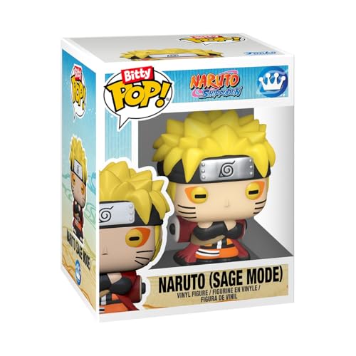 Image of Funko Pop! Bitty Display: Naruto - Hidden Leaf Display Shelf - Rock Lee & Naruto (Sage Mode) - Gift Idea - Official Merchandise - for Kids & Adults - Anime Fans - Arrange Total of 18 Bitty Characters