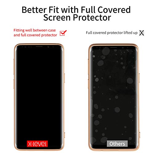 Samsung Galaxy S9 Case,X-Level Slim Fit Soft Tpu Ultra Thin S9 Mobile Phone Cover Matte Finish Coating Grip Phone Case For Women Compatible Samsung Galaxy S9-Gold #TOP5