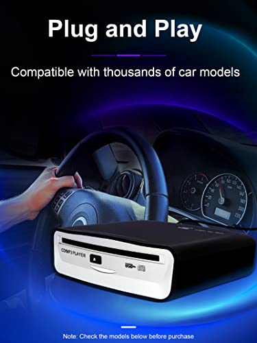 External Universal Cd Player For Car - Lehwey Portable Cd Player With Extra Usb Extension Cable, Plugs Into Car Usb Port, Laptop, Tv, Mac, Computer, For Android 4.4 And Above Navigation #TOP1