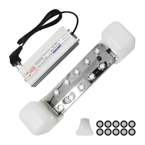 Ultrasonic Mist Maker 10 Head Mist Maker Fogger 7000ml/H Ultrasonic Mister Fogger 200W Atomizer Pond Fogger IP67 Waterproof Fog Mist Machine with Float for Garden Rockery Halloween Decor (10 Heads)