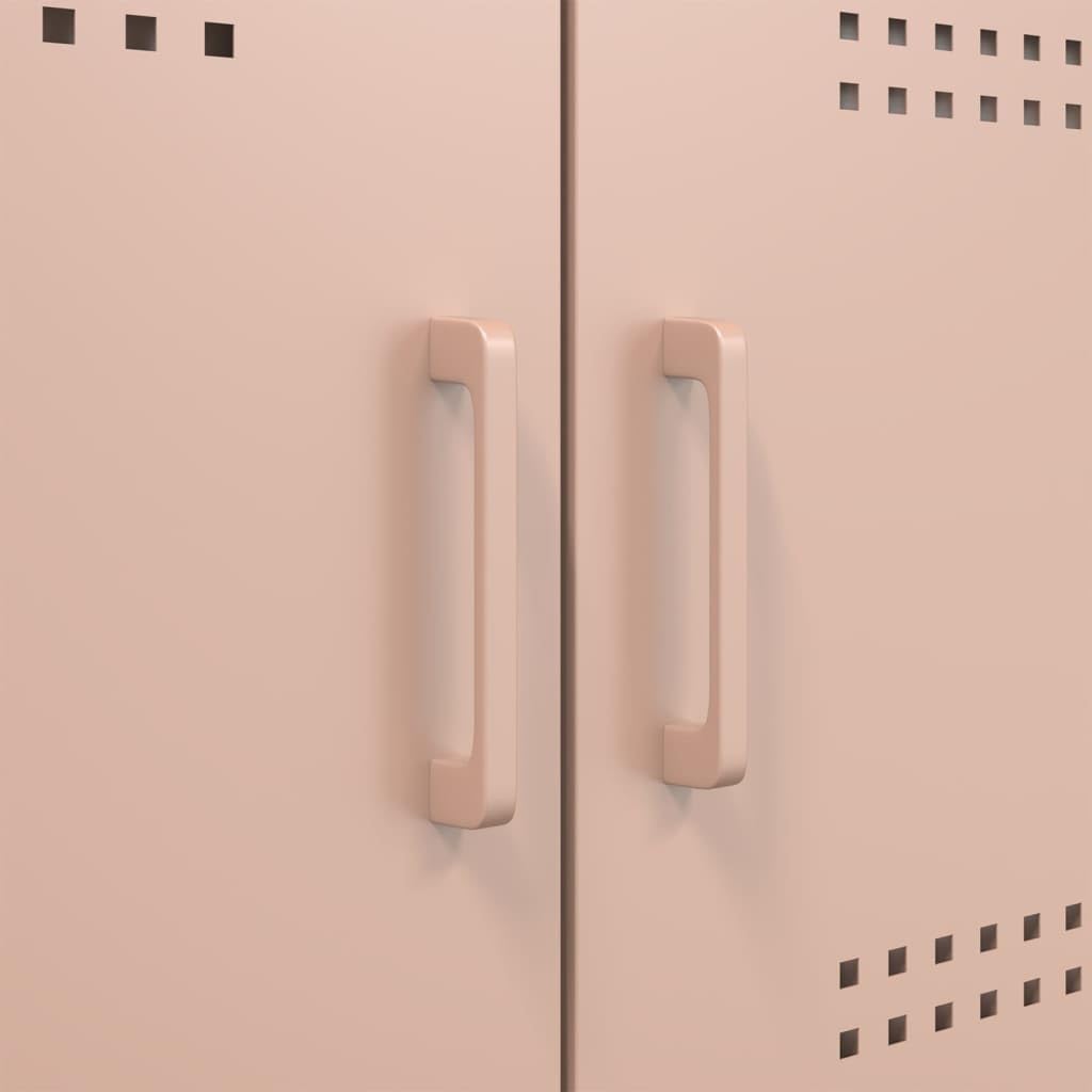 vidaXL Credenza Rosa 100,5x39x79 cm in Acciaio