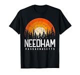 Needham Massachusetts MA Shirt Vintage 80s 90s Retro Gift T-Shirt