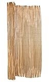 Backyard X-Scapes Natural Peeled Willow Decorative Fencing Rolled Panel Fence 8...
